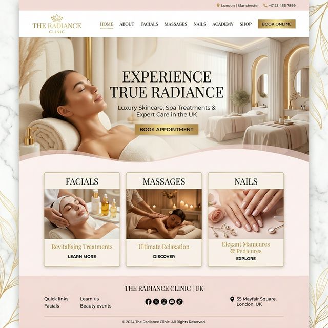 Beauty Salons Website Preview